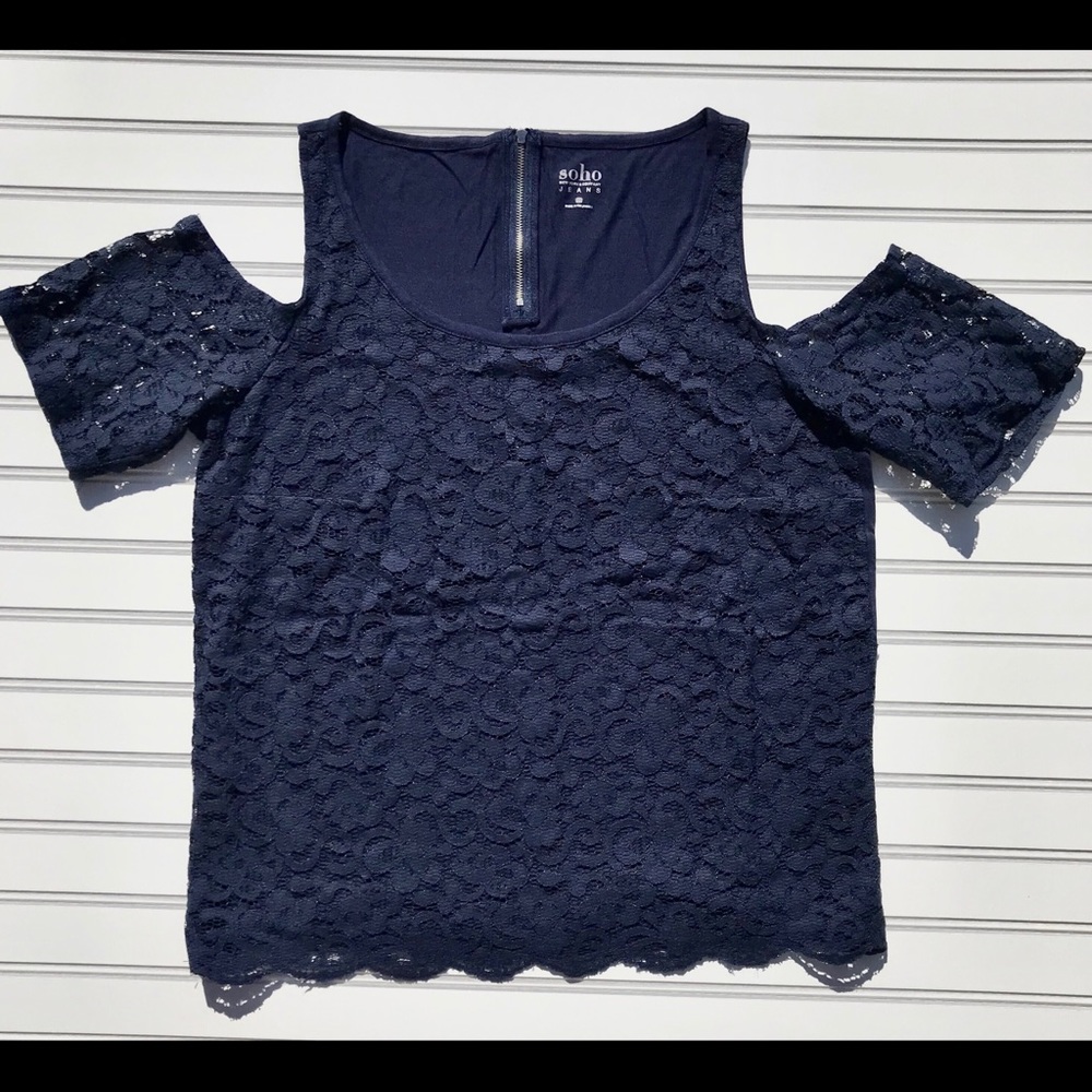 Cold Shoulder Lace Top